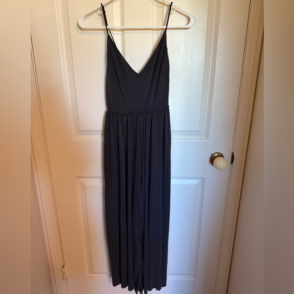 Urban Outfitters Dark Gray Strap Back Jumpsuit. Size S. NWT